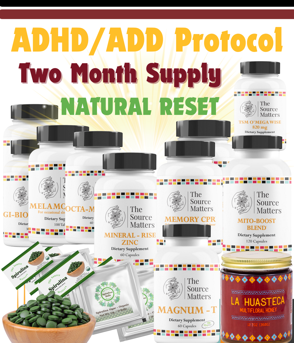 TSM ADHD / ADD PROTOCOL TWO-MONTH | Root-Cause Nutritional Therapy Program (Science-Backed Nutritional Support for Focused Brain Function, Emotional Balance & Impulse Regulation)