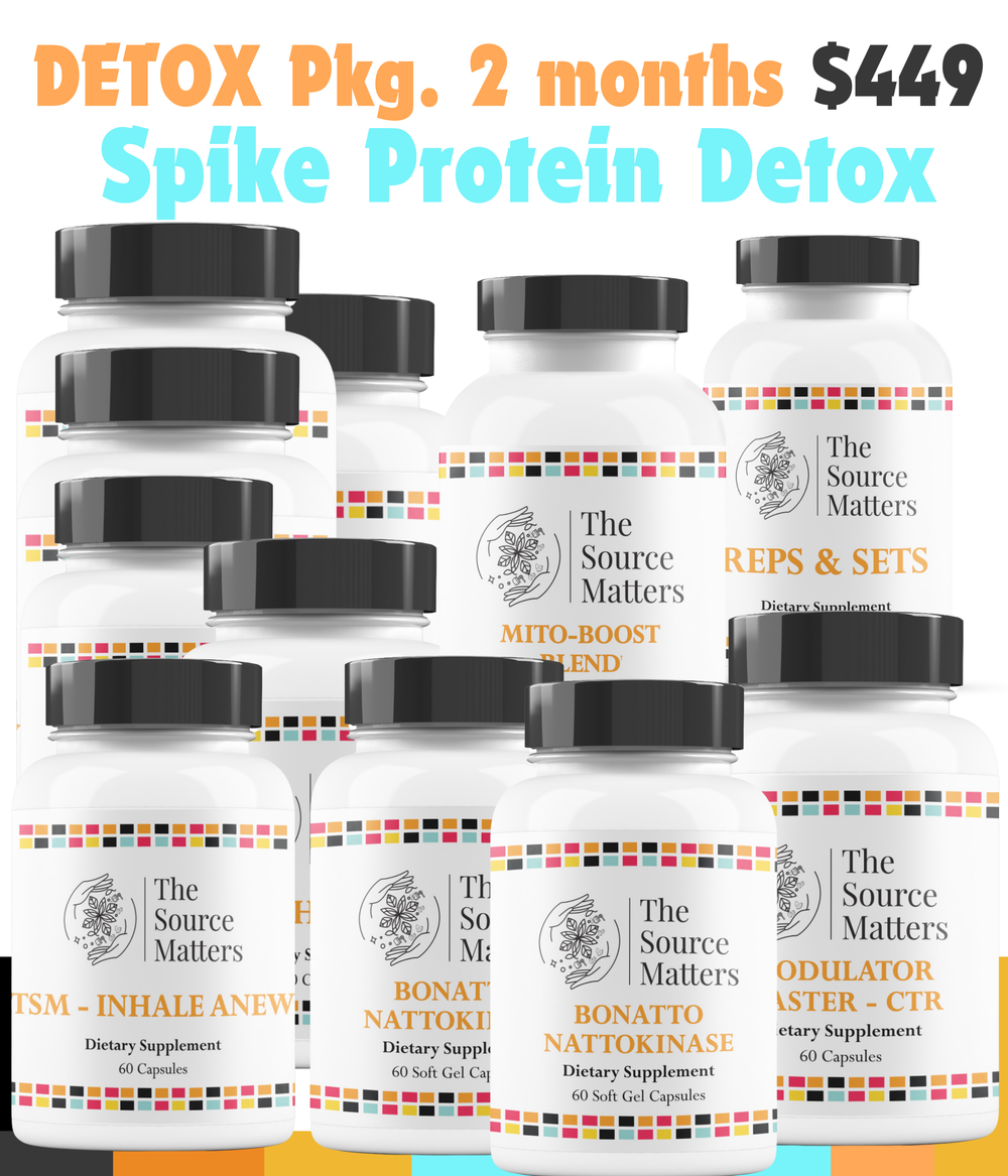 SPIKE PROTEIN DETOX Package:  Two-Month Supply